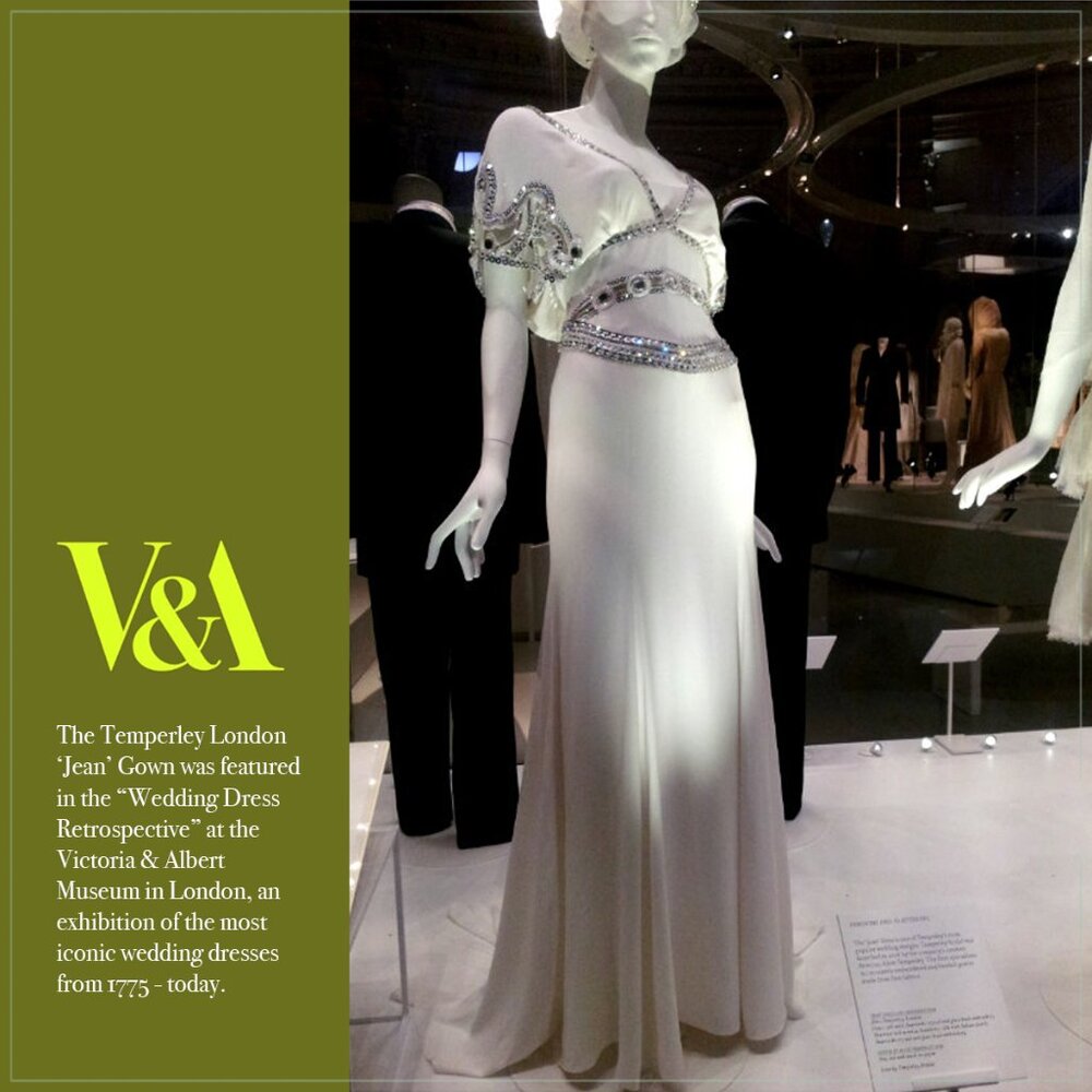 $6900 Temperley London Jean Crystal Embellished Art Deco Runway Bridal Gown - Picture 2 of 16